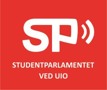 TIL: FRA: Studentparlamentet ved UiO Studentparlamentets Arbeidsutvalg 2. INNKALLING TIL MØTE 02/13 I STUDENTPARLAMENTET VED UIO Tid: 21.