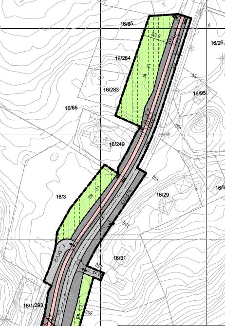 Delstrekning 1: Profil nummer 0 300 Kartbilag