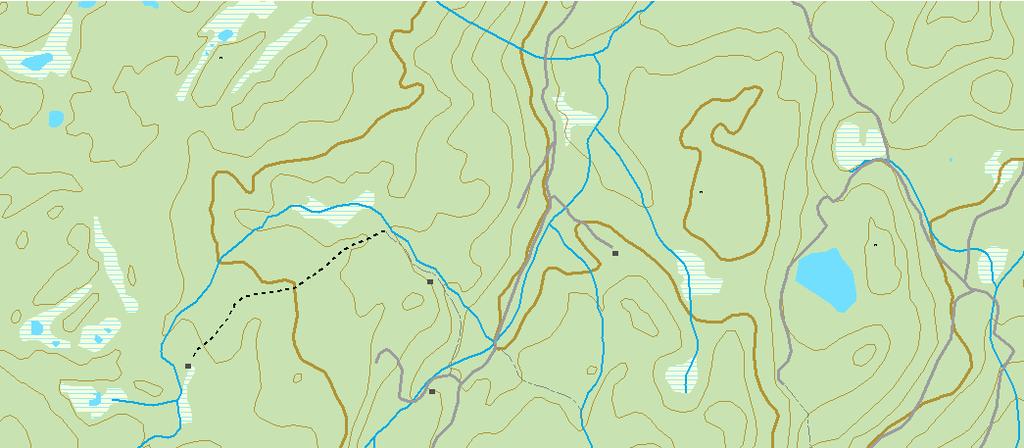 under ordningen "frivillig vern" 2008 høgda Verneverdig område Alternativ grense Kjerneområder 650 Midtsæter- Strøms- Tidligere