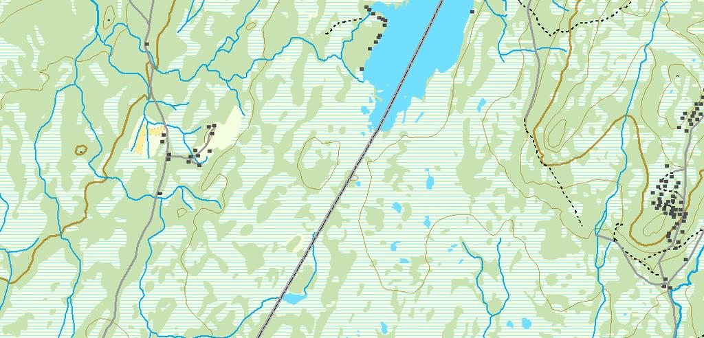 71 2 Svartholtkoia Lortrasten Grytbekken Jokumssjøen Lavlia 645 Lagerhyttmyra bekken Veslebekken 603 Storbekken 609 613 Brumunddalen 736 Gutåsen 729 Helvetesb 6770 69 748