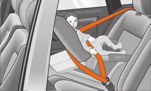 Sikker transport av barn 95 Ved bruk av bakovervendt barnesete i passasjersetet foran (i mange land også ved bruk av barnesete der barnet sitter i kjøreretningen), må kollisjonsputen på