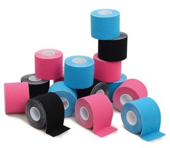 SPORTS TAPE 23 23 25 K-Relieve Tape K-relieve er en elastisk bomullstape som gir huden et løft og hjelper med å øke lymfe- og blodsirkulasjon, og som bidrar til en raskere restitusjon og