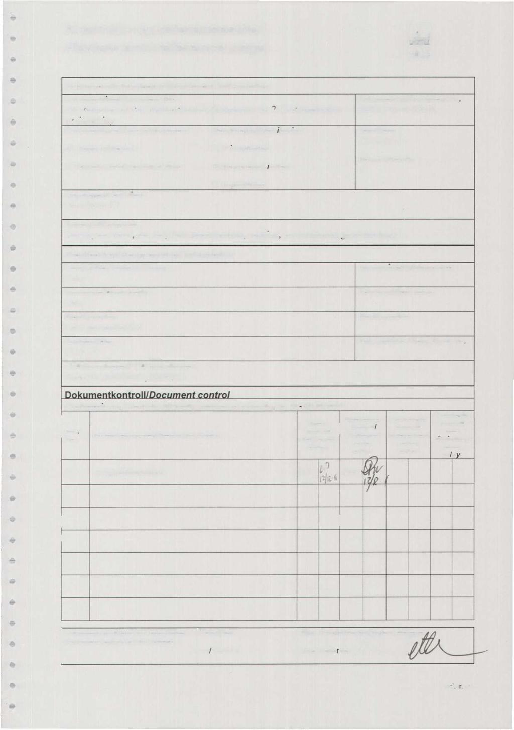 Kontroll- og referanseside/ Review and reference page Dokumentinformasjon/Document information DokumenttittellDocument title Dokument nrldocument No. Dypvannsdeponi ved Malrnoykalven.