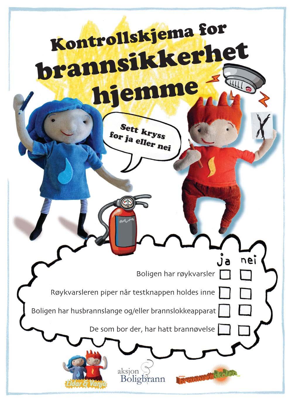 Kontrollskjemaet Skjemaet elevene skal bruke, ser slik ut: Skjemaet finnes på bokmål og nynorsk.