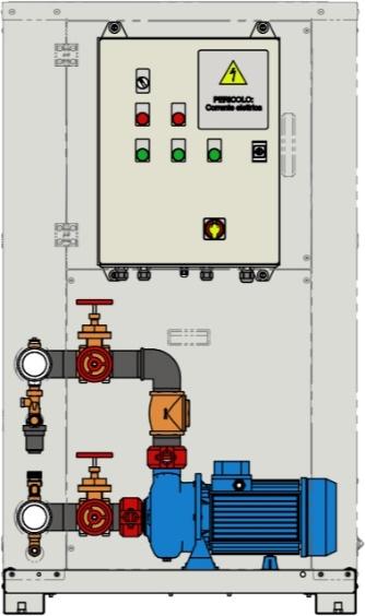 Elektrisk tavle for HPT tank og pumpestasjon og HP pumper Styring av pumpe med alarm, kontaktor, feilsignal, IP56.