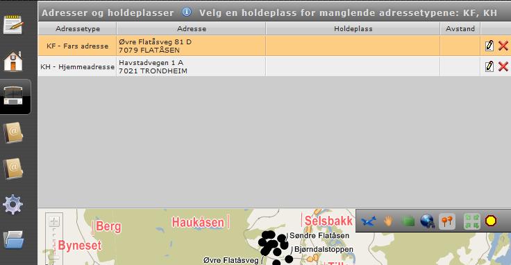 Beregning av avstander: Når det gjelder beregning av avstander i CERT er dette kun veiledende.