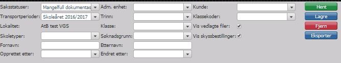 En liste med alle innsendte søknader vil komme opp. I tillegg kan dere se søknader som ikke har blitt sendt inn og som er åpne for redigering, disse har saksstatus «Ny søknad».