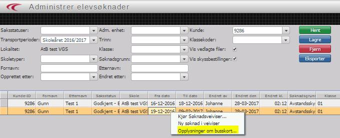 t:kort skole Elever som har fått godkjent sin søknad om skoleskyss, og som AtB har fordelt til buss, vil få t:kort skole som et vedtak på at de har rett på skoleskyss.