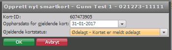 Eleven kan inntil nytt personlig t:kort skole ankommer skolen, benytte «Reservekort» som skolen har fått tilsendt. VGS benytter «Ekstrakort».