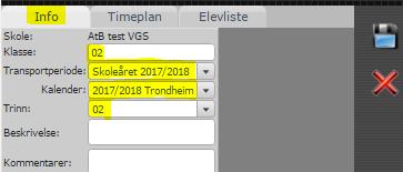 under: Ny Timeplan Fyll så inn skjemaet i fanen