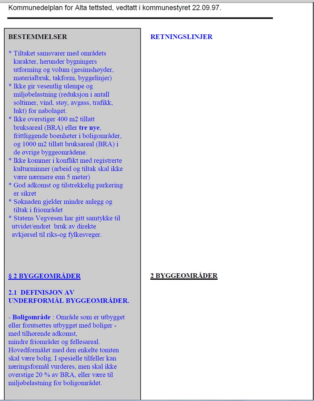 Kommunedelplan for Alta