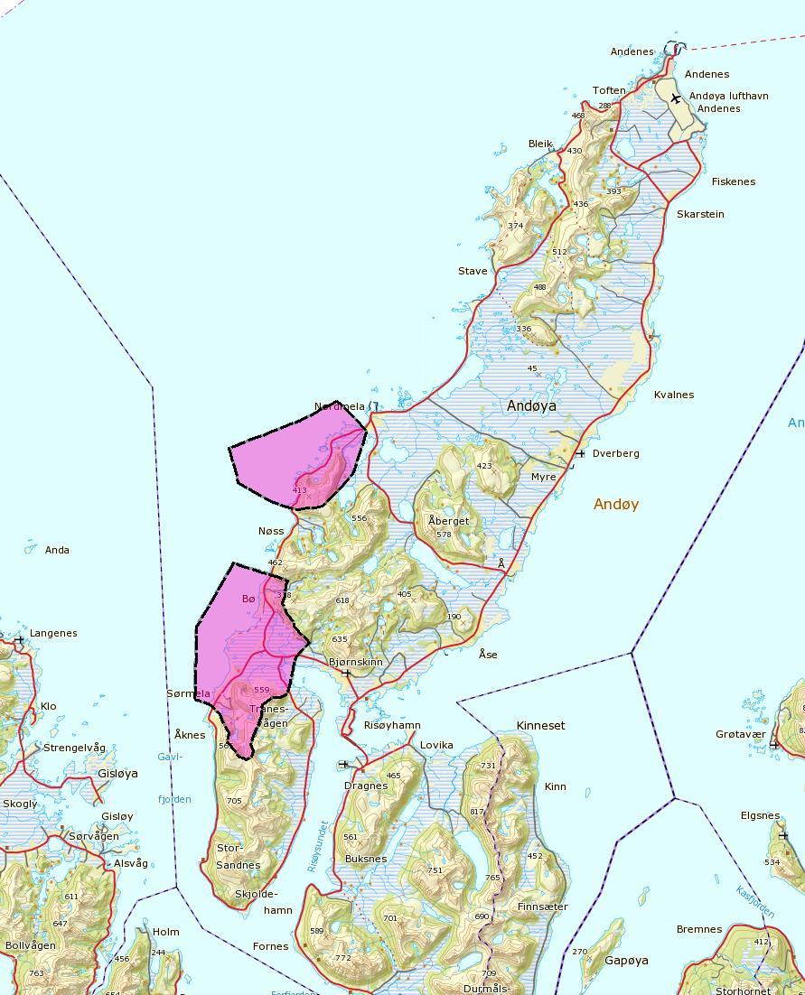 Planområde Områdeplan Andøya Space Port Planområde