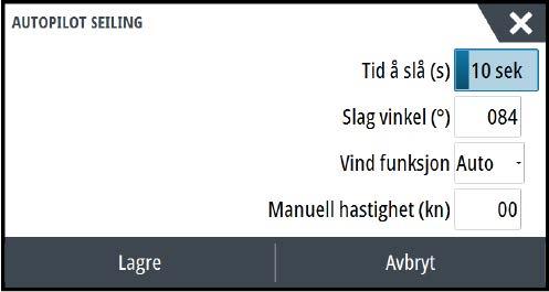 tid å kompensere for en retningsfeil, og autopiloten vil ikke klare å holde stødig kurs. Hvis verdien er for høy, øker overstyringen, og styringen blir ustabil.