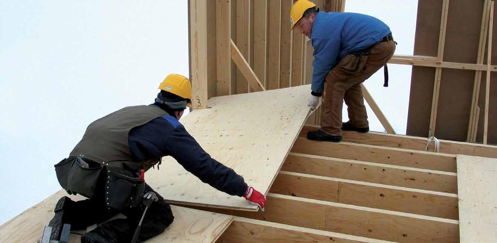 Brukerveiledning Installasjon og reparasjon Byggpaneler fra Metsä Wood Spruce Weather Guard kan enkelt skjæres, spikres, skrus og bores med standard arbeidsverktøy.