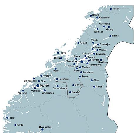 SpareBank 1 SMN, regionens viktigste finansinstitusjon Kjernemarked Oversikt 52 kontor i Nord- og Sør Trøndelag, Møre og Romsdal og Sogn og Fjordane Norges nest største sparebank med 108 milliarder i