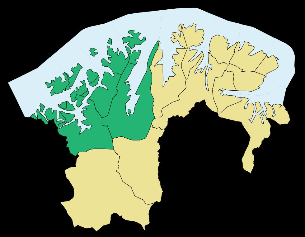 VEST-FINNMARK REGIONRÅD Et samarbeidsorgan for 8 kommuner i Vest-Finnmark; Alta, Hammerfest, Hasvik, Kvalsund, Loppa, Måsøy, Nordkapp og Porsanger kommune Det bor ca. 42.