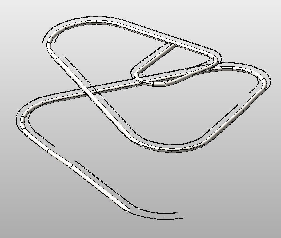 På bakgrunn av 3D divided path. IK og YK gangbane er etablert.