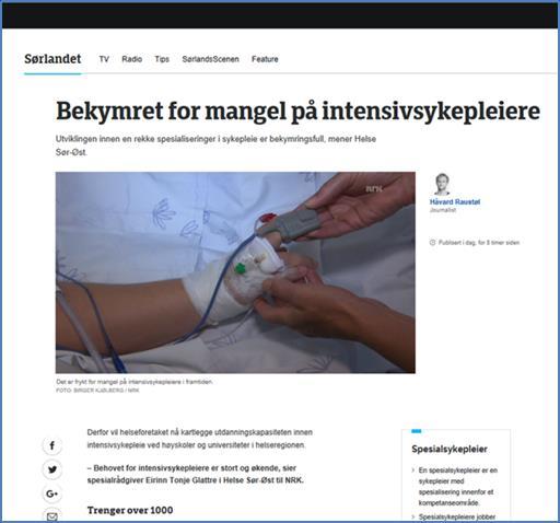 Utfordring med å få nok personer med