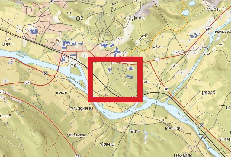 STØYSONEKART, uteopphold Sundmoen Os kommune Prosjekt nr. 37685 Kart. nr. Dato: 2 17.10.17 Prosj.