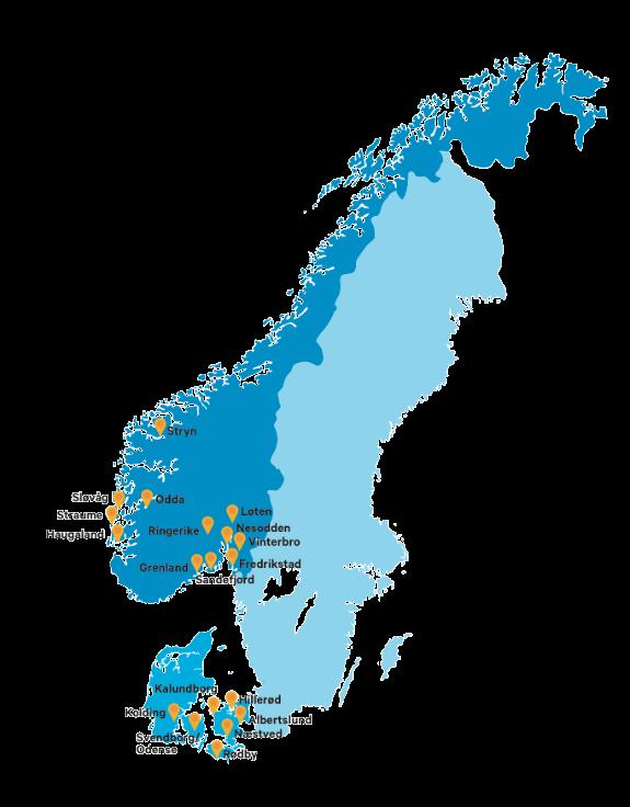 Lokal kunnskap - nasjonal styrke Norge Vest Norva24 Vest as Øst/Sør Aqua Power Flagstad Grenland Sandnes Transport Septik &
