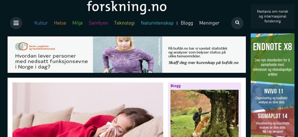 Formidling av resultater Beskriver anvendelsen og målgrupper for forskningsresultatene.