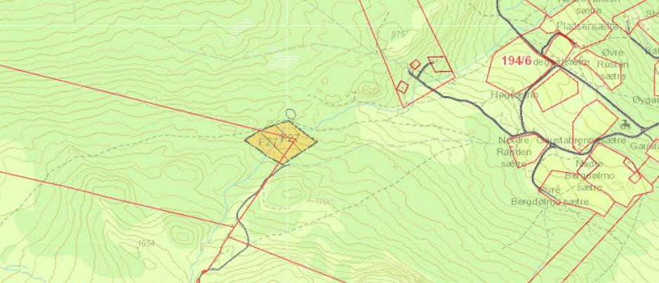 Kartskisse viser aktuell plangrense for detaljreguleringen. Planstatus Området er i dag uregulert. I arealdel til gjeldende kommuneplan fra 2017 er et område på ca. 16.