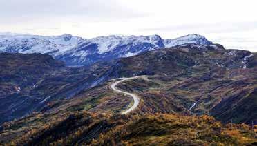 Nasjonal turistveg Sognefjellet - Werner Harstad / Statens vegvesen Nasjonale turistvegar i Sognefjord Tindevegen - Dick Brunsvold Andre flotte fjellovergangar Nasjonal turistveg Aurlandsfjellet Ein