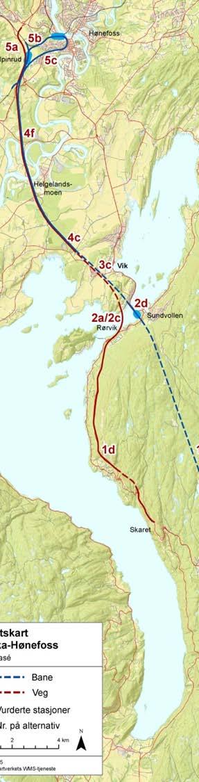 Status på strekningene Høgkastet/Sundvollen-Bymoen og Bymoen-Helgelandsmoen NAA (Norconsult, Aas-Jakobsen og Asplan Viak) har startet planlegging/prosjektering basert på tidligere utredninger og