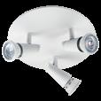 Con LED Skinne n 2700K, 3x6W GU10, 3x360lm n 2000-2800K DTW 6W GU10, 3x345lm, Ra>90 n 50000 timer. IP20.