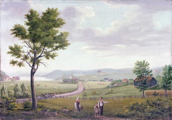 Kapittel 2: Harzverein i Norge Karenslyst til venstre. Ukjent kunstner. Trolig malt på 1820-tallet, altså før Harzvereins tid. Oslo Museum.