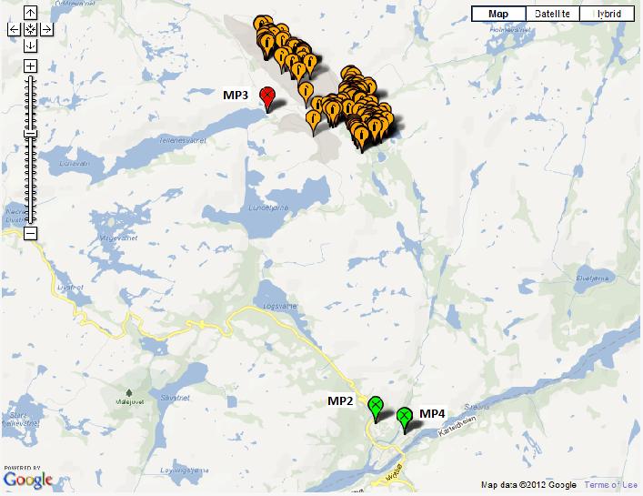 Berggrunnen i området består av en en blanding harde, magmatiske bergarter i hovedsak anortositt og leuconoitt.