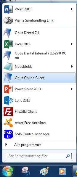 Opus Online Client Opus Online Client er programvaren som foretar synkroniseringen mellom timeboken i Opus og e-timeboken på internett.