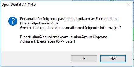 Fleksible innstillinger > Allmenne innstillinger Visning av timeavtaler aktivert Innlogging aktivert SMS-login enabled Ny timeavtale krever innlogging Bestilling i helg er aktivert Bruk