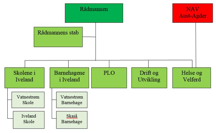 8. Organisasjonskart Enhetsledernes ansvarsområder: Personal Økonomi Fag