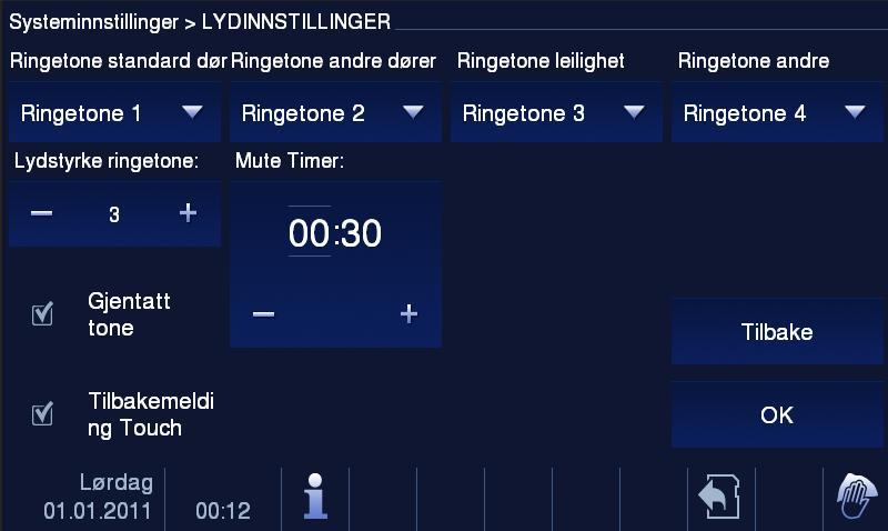 5.2.12.9 Lydinnstillinger 1 2 3 4 5 6 7 9 8 Fig. 31 Lydinnstillinger Menyen med lydinnstillinger har følgende funksjoner: Nr.