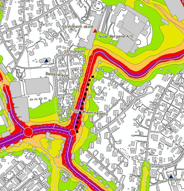 Øvrige tiltak (støyskjermer) Kart Bromstadveie n Omfatter nybygging av støyskjermer, samt oppgradering av nedslitte og ødelagte skjermer.