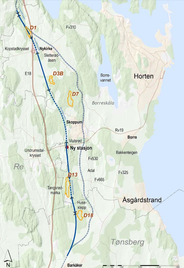 parkering (HC, langtids og kortidsparkering, ladestasjon) Atkomst for drift og for beredskap Tilkobling mellom nytt dobbeltspor og Kopstad