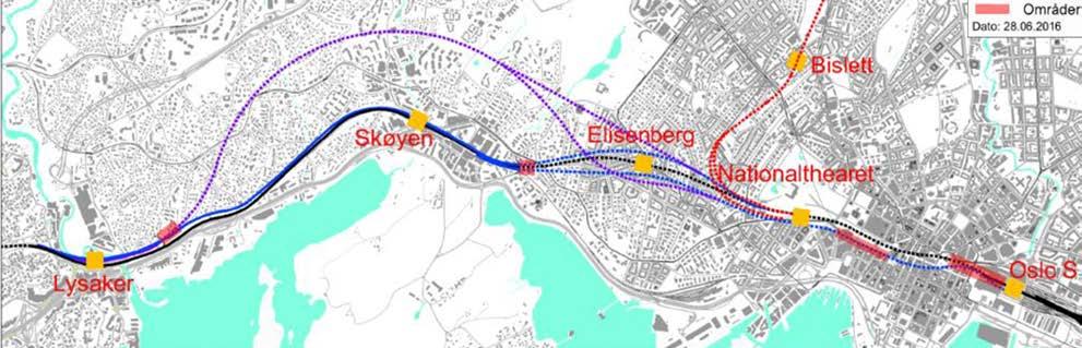 Tiltak: Ny jernbanetunnel gjennom Oslo Prosjektark Oslopakke 3 Tiltakshaver: Dagens jernbanetunnel gjennom Oslo er i ferd med å nå sin kapasitetsgrense, og ved innføringen av Rutemodell 2027 vil