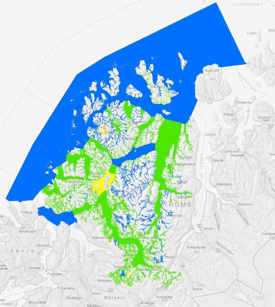 Vannområdet Balsfjord-Karlsøy Figur 3.