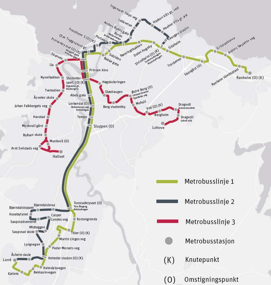 48 Figur 4-3. Linjekartet for nytt busstilbud 2019. Fra anbudsgrunnlaget januar 2017.