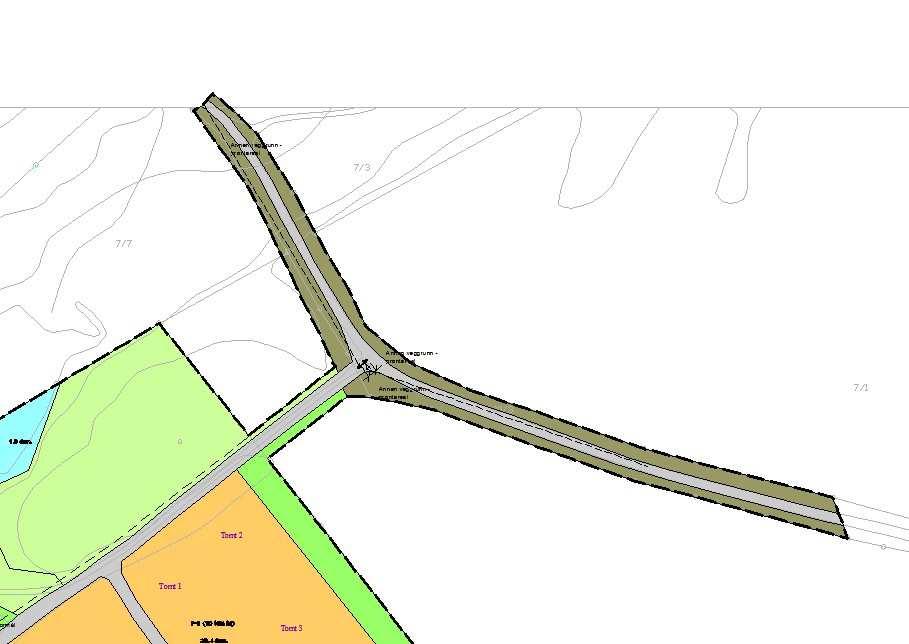 Infrastruktur og transport Planområdet han i dag avkjørsel til FV188. Denne er tenkt benyttet som felles avkjørsel inn til hyttefeltet. Avkjørselen kan brukes slik den er i dag.