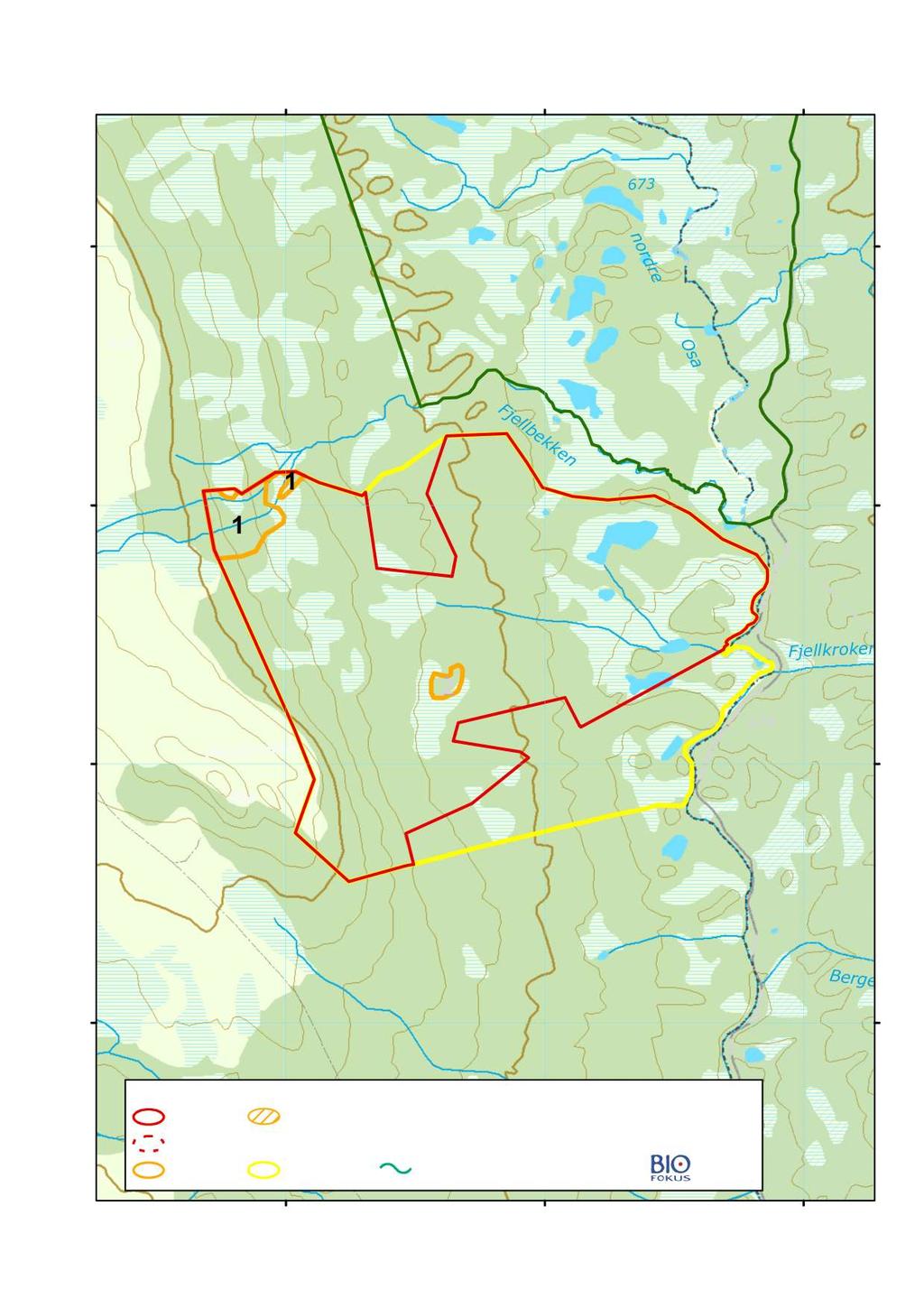 Osdalen sør (Rendalen, Hedmark). Areal 1.