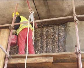 uttørking. Ved valg av reparasjonsmørtel er det viktig at denne har egenskaper som står i forhold til underliggende betong.