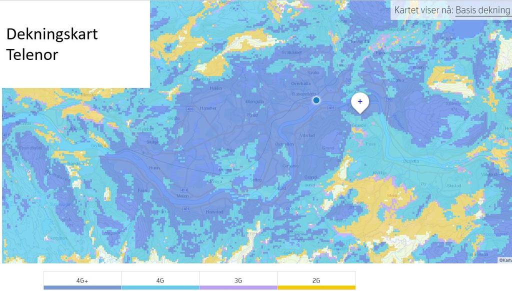 Når den ene operatøren har god dekning i områder hvor den andre operatøren ikke har god dekning, står det innbyggerne fritt å velge operatør og dermed få dekning.