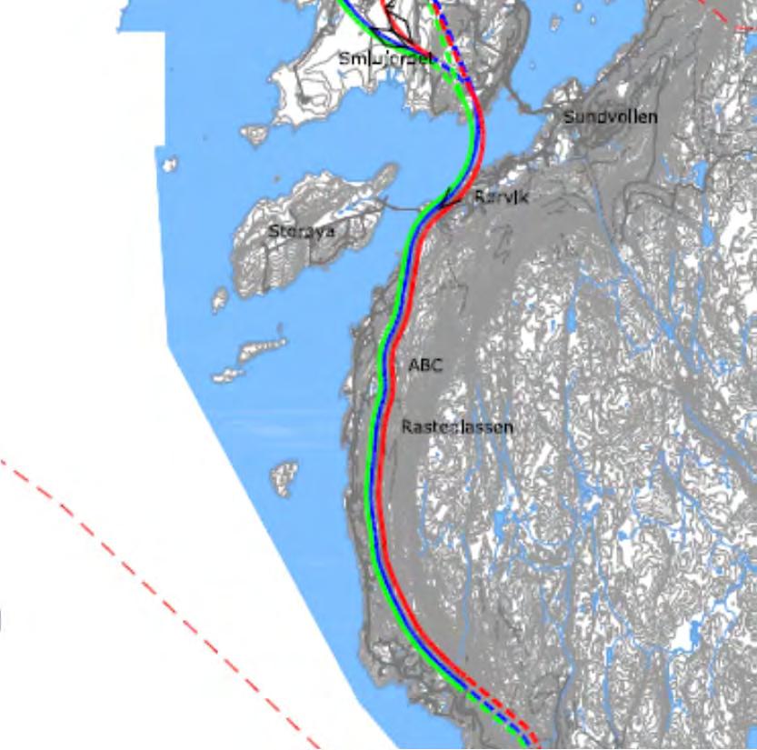 i risikoanalysen Undersjøiske tunneler tatt ut Kryss i