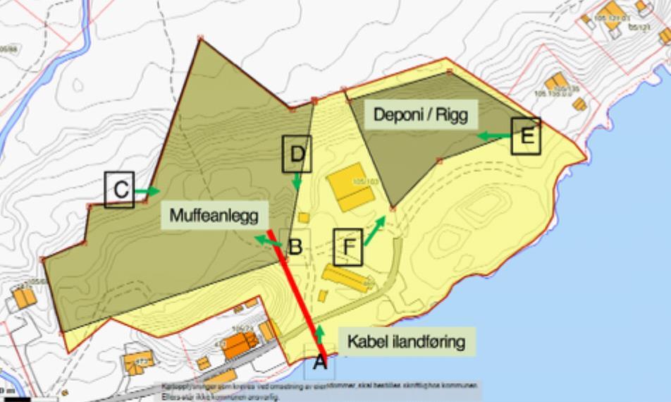 Side 51 Tilgang til badeplasser og strand bevares for framtiden ved at foreslåtte tiltak gjennomføres, sier grunneierne. De har skissert sine forslag på kart: Dersom trasé 5.0.