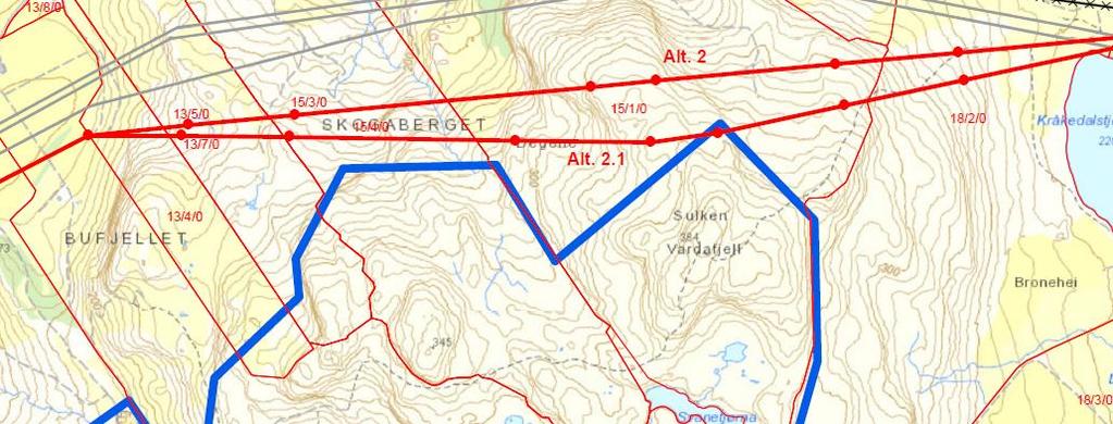 Side 85 Avinor AS (6. mars 2017) opplyser at ingen av mastene er så høye at de vil komme i konflikt med høyderestriksjonsflatene i restriksjonsplanen for Sola lufthavn.