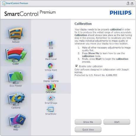 Enable color calibration (Aktiver fargekalibrering) - som standard er denne aktivert.