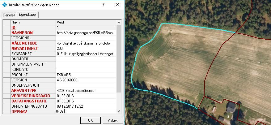 4.6.3. Eksempel 1 Lage ny flate og Danne flate på nytt Et fulldyrka areal er blitt utvidet ved nydyrking, og AR5 må oppdateres.