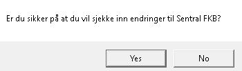 Du vil lagre endringene til Sentral